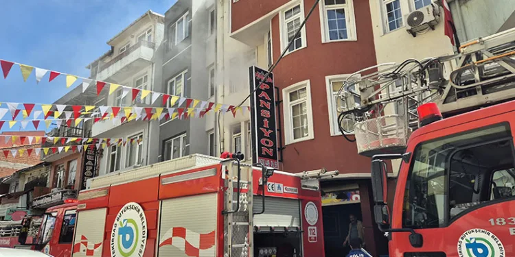 Tekirdağ’da otelde yangın paniği