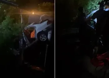 Bursa’da kontrolden çıkan otomobil bahçeye uçtu : 1 yaralı