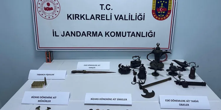 Kırklareli ve Tekirdağ’da eş zamanlı kaçak kazı operasyonu