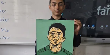 En büyük hayali Muslera’ya resmini vermek