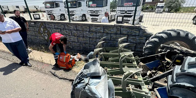 Şanlıurfa’da ilginç kaza kamerada