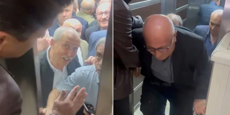 Düğünde asansöre 10 kişi binince mahsur kaldılar