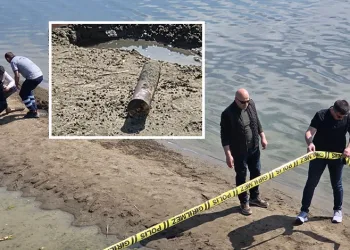 İznik Gölü sahilinde ikinci top mermisi