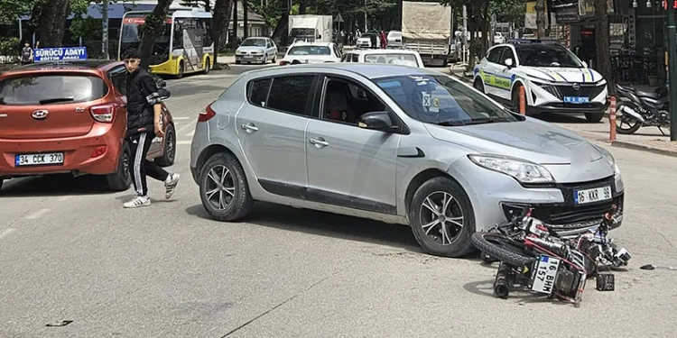 Bursa’da otomobille motosiklet çarpıştı: 1 yaralı