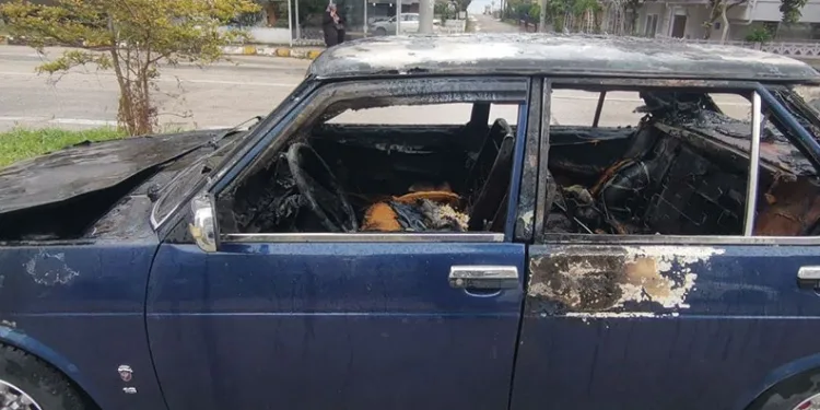 Bursa’da seyir halindeki otomobil alev aldı