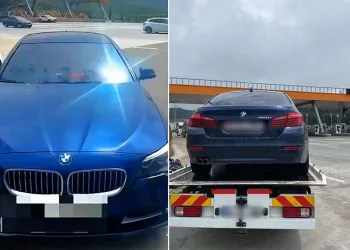 Otomobiline çakar takıp gezen sürücünün ehliyetine el konuldu