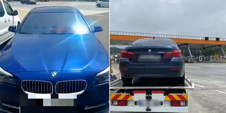 Otomobiline çakar takıp gezen sürücünün ehliyetine el konuldu