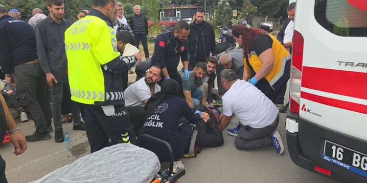 Bursa’da iki motosiklet çarpıştı: 2 yaralı