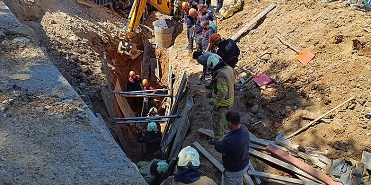 İnşaat alanında göçük: 1 işçi hayatını kaybetti