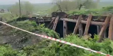Sağanağın etkisiyle ahır çöktü, hayvanlar enkaz altında kaldı