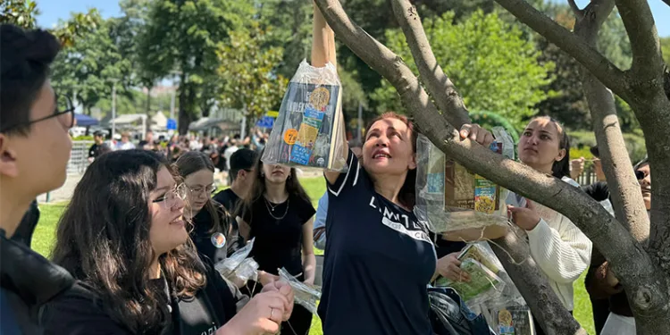 Bursa’da ağaçlar ‘kitap’ açtı