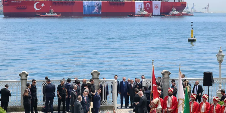 Cumhurbaşkanı Erdoğan ‘Osman Gazi’ platformunu Dolmabahçe’den uğurladı