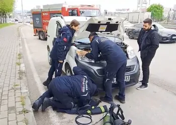 Bursa’da tehlikeli makas kamerada