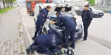 Bursa’da tehlikeli makas kamerada