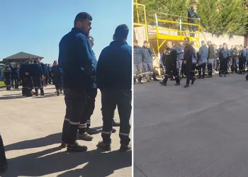 İnegöl’de otobüs fabrikasında grev