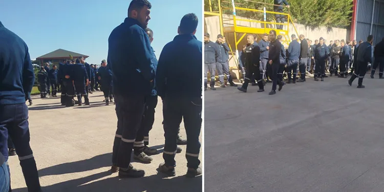 İnegöl’de otobüs fabrikasında grev