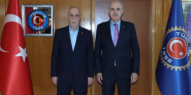 TBMM Başkanı Kurtulmuş, TÜRK-İŞ’i ziyaret etti