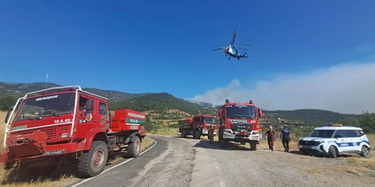 Balıkesir’de iki noktada orman yangını