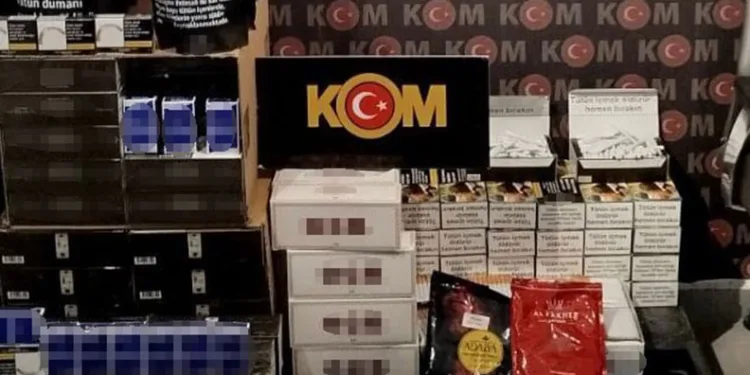 Tekirdağ’da kaçak tütün ve makaron operasyonu