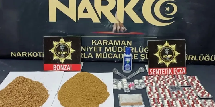 Karaman’da uyuşturucu operasyonu: 9 tutuklama
