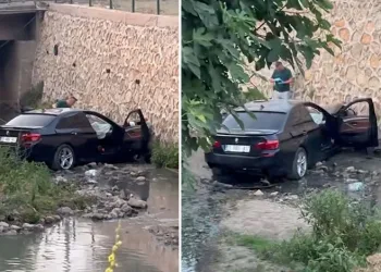 Bursa’da kontrolden çıkan otomobil çocuğa çarptı
