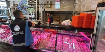 Zabıtadan kasap ve sakatatçılara denetim