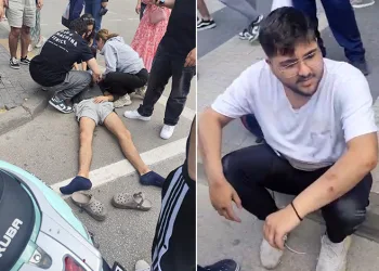 Bursa’da otomobilin çarptığı 2 motosikletli yaralandı