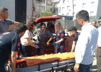 Yangından kurtarılan köpekler böyle görüntülendi