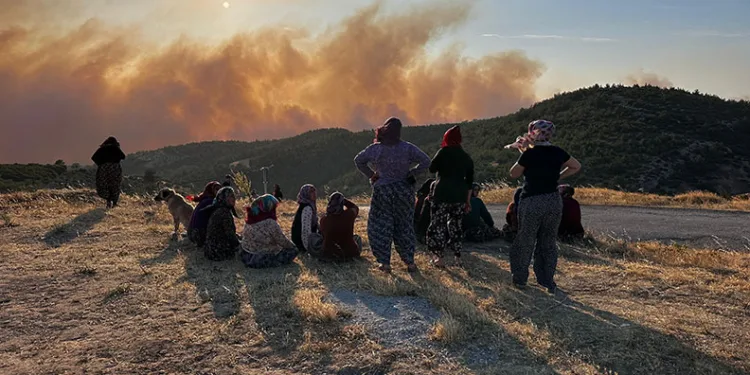 Manisa’daki orman yangını ikinci gününde