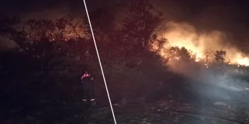 Burdur’da gece çıkan yangında 30 dönüm alan yandı