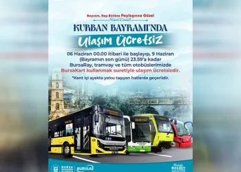 Bursa’da Kurban Bayramı boyunca ulaşım ücretsiz
