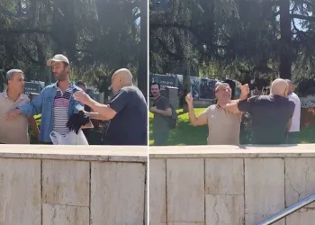 Önce küfürler, sonra yumruklar havada uçuştu