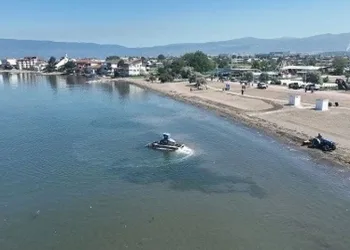 Bursa plajlarında sezon hazırlığı