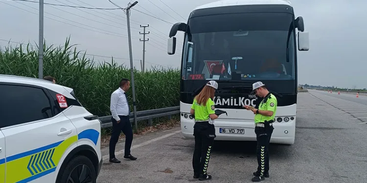 Bursa’da yolcu otobüslerine sıkı denetim