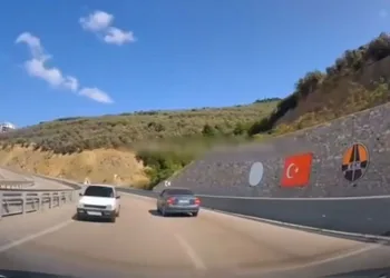 Otobanda ters yönde son sürat ilerledi