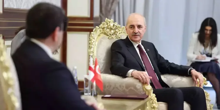 TBMM Başkanı Kurtulmuş, Gürcistan Meclis başkanı Shalva Papuashvili ile görüştü