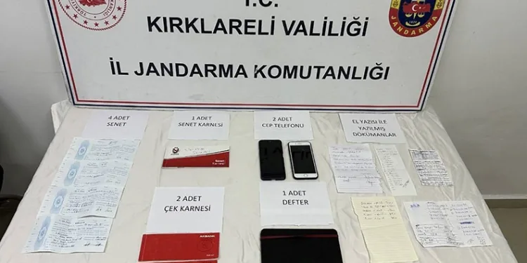 Kırklareli’nde tefecilik operasyonu: 1 gözaltı
