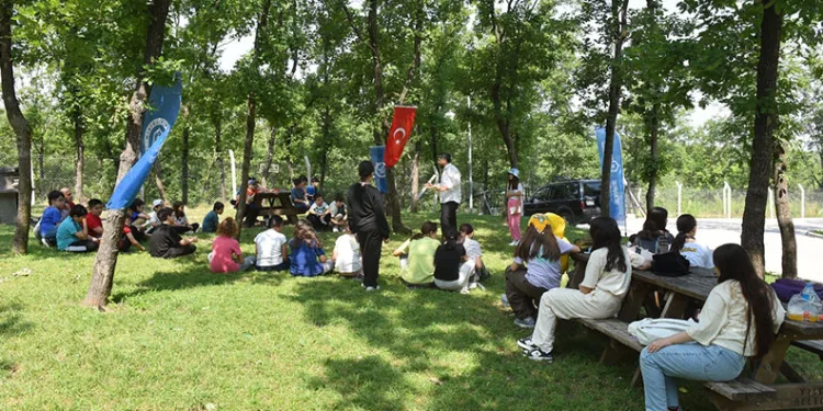 Çocuklar önce okudu, sonra eğlendi