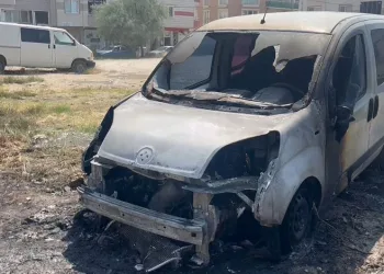Bursa’da tarlada başlayan yangın, 2 aracı küle çevirdi