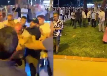 Yangından kurtarılan köpekler böyle görüntülendi