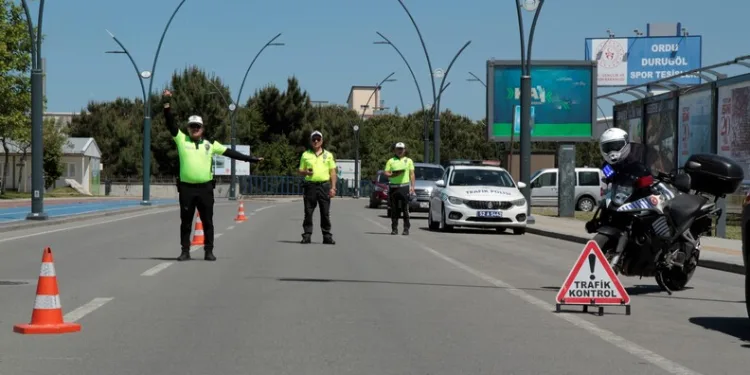 Ordu’da bir haftada yaklaşık 17 bin araç ve sürücüsü denetlendi