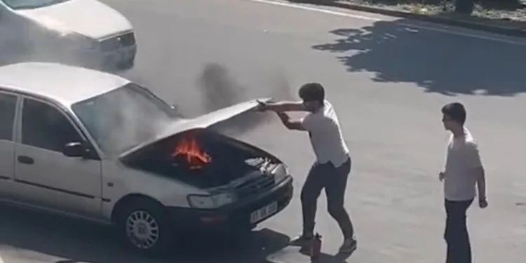 Tekirdağ’da devrilen tırdan refüje savrulan sürücü yaralandı