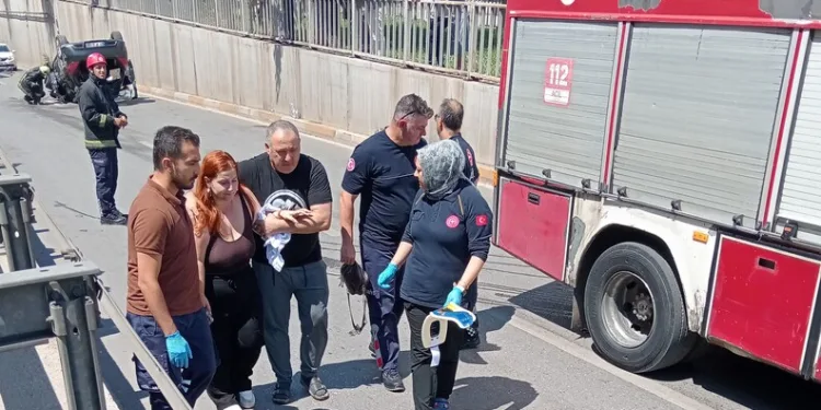 Samsun’da tır ile otomobil çarpıştı, 5 yaşındaki çocuk yaralandı