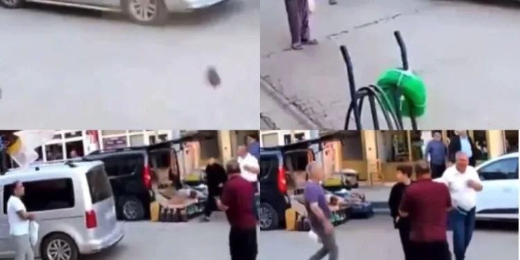 Erzurum’da korkutan inşaat yangını