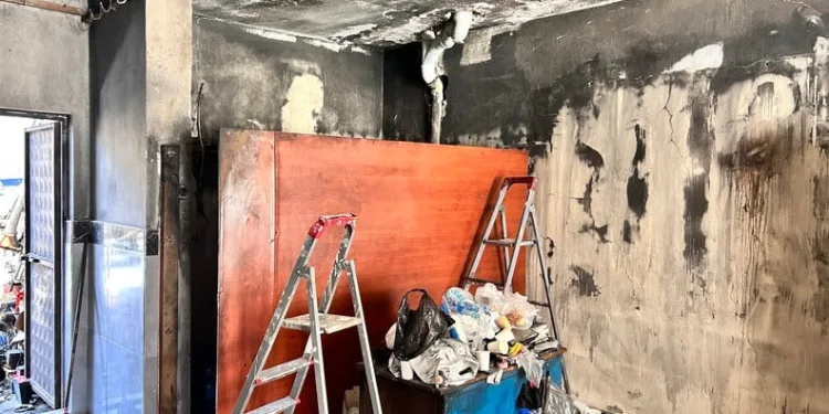 Motosiklet ustasının 35 yıllık emeği yangında küle döndü
