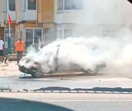 Babaeski’de anızda başlayan yangın ekili arazilere sıçradı