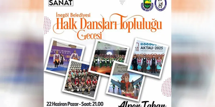 İnegöl Belediyesi Halk Dansları Topluluğu 14. Yılını Kutluyor