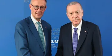 Erdoğan, Merz ile Görüştü