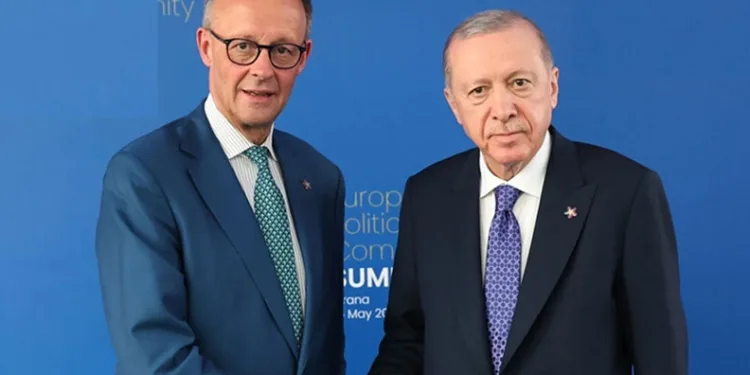 Erdoğan, Merz ile Görüştü