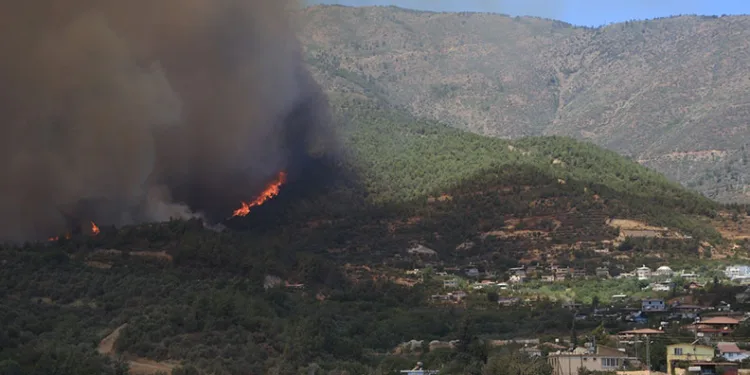 Mersin Mut’ta orman yangını